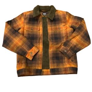 Billabong Barlow Sherpa Faux Fur Lined‎ Jacket Men’s Size Medium NEW